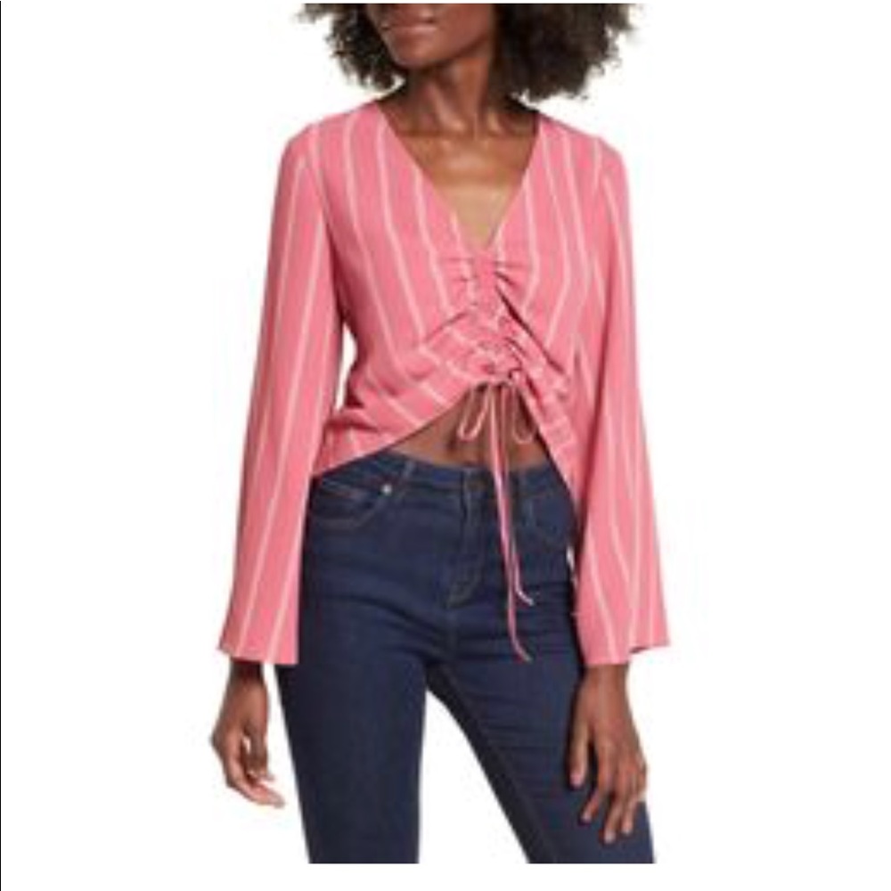 NWOT Leith Ruched Front Top